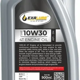 exa lube High Quality Pack Of 900ml SAE 10W30 API-SN 4T Motercycle High Performance Engine Oil image 4