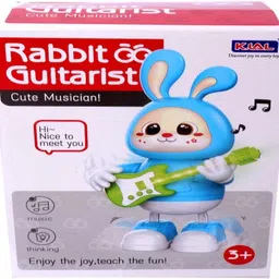 babuniya Musical Rabbit Guitarist Toy – Light, Sound, Dancing Action, Kids Music Toy image 2