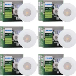 philips 2w-round astra spot light white pack of-06 Downlighter Ceiling Light Ceiling Lamp-picture-26