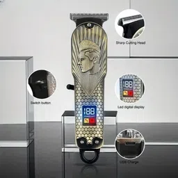 RACCOON Dragon Style Electric T Blade Trimmer Zero Gapped Edgers Men's Grooming Kit Fully Waterproof Trimmer 60 min Runtime 5 Length Settings image 3