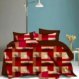 flipkart smartbuy Cotton Double Flat 104 TC Floral Bedsheet-picture-32