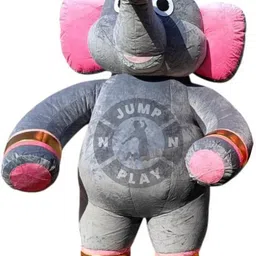JUMP N PLAY Fur Mascot Costume With Elephant Character (6 Feet) Elders Halloween Costume-picture-20