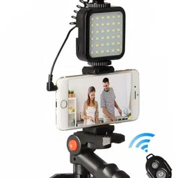 MJ Hub Smartphone Video Recording Kit for Beginners, Youtubers, Kit with Fill Light Tripod Kit-image-5