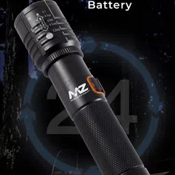 mz 035 -ZOOMABLE LED METAL 5 MODE Flashlight, Super Bright Torch image 2