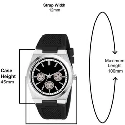 szn Analog Watch - For Men PG Black JensSZNKK image 3