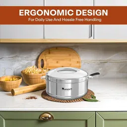 mumma's life Stainless Steel Casserole | Hot Food, Easy to Store| Hygiene | Thermoware Casserole image 5