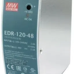 Mean Well 48 Volt 2.5 Amp Din rail Smps (Power Supply ), EDR-120-48 Industrial & LED 120 Watts Computer PSU with 0 SATA Cables-picture-36