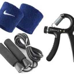 serveuttam Adjestable Hande Gripe-with bearing and Skipping Rope Fitness Accessory Kit Kit-picture-22