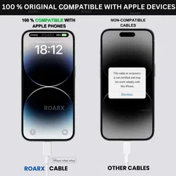 RoarX Lightning Cable 1 m PVC L6H TYPE-C TO LIGHTNING PD 20W Fast Charging Cable image 3
