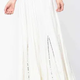 city fashion Women Regular Fit White Viscose Rayon Trousers-picture-21