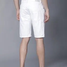 highlander Solid Men White Cargo Shorts image 3