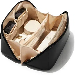 koccido Women Black Cosmetic Bag-picture-43