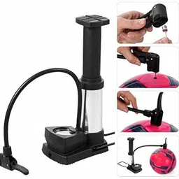 pfutsero A1 Bicycle air pump with meter Bicycle Pump, Motorcycle Pump (Multicolor) Bicycle, Car, Ball, Football Pump Pump image 3