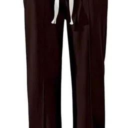 vansh fashion Men Loose Fit Maroon Linen Blend Trousers image 1