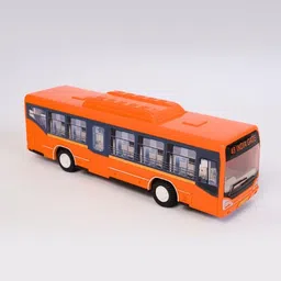 hanal Low Floor Bus Toy with Pull-Back Action for Kids image 5
