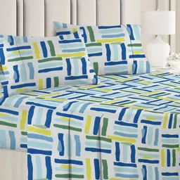 vas collections Cotton Double Flat 180 TC Floral Bedsheet-picture-25