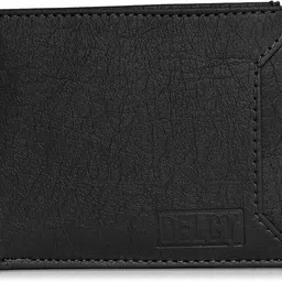 delcy Men Casual Black Artificial Leather Wallet image 2
