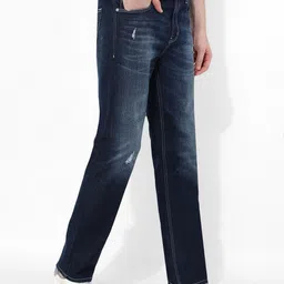 numero uno Sustainable Men Slim Mid Rise Blue Jeans image 3