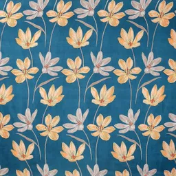 goodrik 210 TC Microfiber Double Floral Fitted (Elastic) Bedsheet image 2