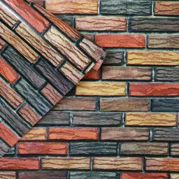 Vinyl Architecture Multicolor Wallpaper-image-2