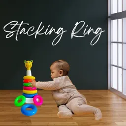 komalsg Stacking Colouring Eddy 7 Rings (Big), Brilliant Basics Rock-a-Stack, image 4