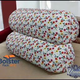 urmila creation Microfibre Bolster Pack of 2 Floral-picture-25