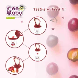 beebaby Fresh Silicone Food Nibbler with Extra Mesh, Fruit pacifier or Nipple for Baby Teether and Feeder image 5
