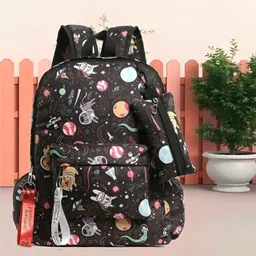 bluetab Multicolor Men & Women Hand-held Bag School Bags Black-picture-40