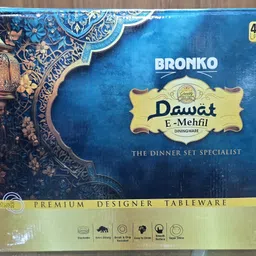 bronko dine Pack of 40 Melamin Dinner Set image 4