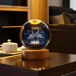 3D Galaxy Crystal Ball Night Lamp,Solar System Crystal Ball, USB Table Night Lamp-image-8