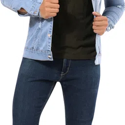 arbia funki Men Washed Denim Jacket image 5