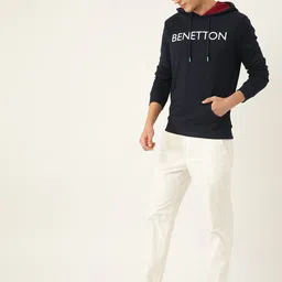 united colors of benetton Men Full Sleeve Printed Hooded Sweatshirt image 4