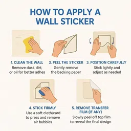 global graphics 24 cm La Ilaha illah Muhammed-ur-rasulullah black decal wall sticker for home décor (pvc vinyl décor ) Self Adhesive Sticker image 4