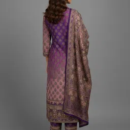 probasic Printed Kurta, Palazzo & Dupatta Set image 4