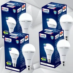 Cromonik Pack of 4-Portable Emergency Backup Bulb with Solar and USB Smart Bulb-image-3