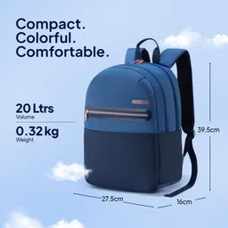 american tourister Small 20 L Backpack Bella 3.0 Style 01, 20 Lts Women College/Office Backpack with Front Organizer image 5