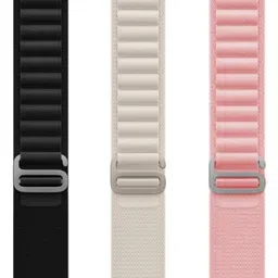 FunFlickers Alpine Loop Smart Watch Strap Belt for Ultra Watch 49 mm, Series 8 / 7 45 mm, Series 6 / 5 / 4 44 mm, Series 3 / 2 / 1 42 mm, T800 Ultra, Watch 8 Ultra, i8 Pro Max, W26, T800 Smart Watch Strap (Black,White,Pink) Smart Watch Strap-picture-24