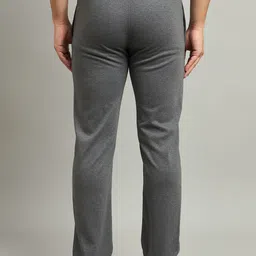 duke Men Solid Grey Track Pants image 2
