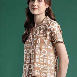 dressberry Women Regular Fit Printed Casual Shirt image 3