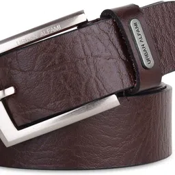 urban alfami Men Formal, Casual, Evening, Party Brown Genuine Leather Belt-picture-24
