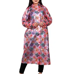 fashiionio Floral Print Women Raincoat-picture-22