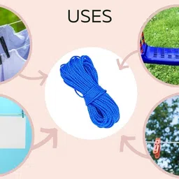 crewbolt 10 Meters Multipurpose Use Rope Clothes Drying Heavy Duty Travel 8MM Thickness Multicolor image 4