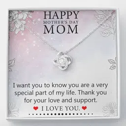 fabunora Best Mother's Day Gift For Mom - 925 Sterling Silver Pendant Gift | With Certificate Of Authenticity And 925 Stamp For Womens image 1