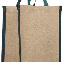 double r Jute shopping/Grocery/Lunch/Multipurpose bag. Pack of 3 Grocery Bags image 2