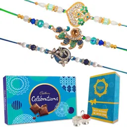 Rakhi with Chocolate Combo-CADBURY-KJ-KI-SIRakhi Set Assorted Gift Box-image-89