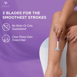 azah Disposable Body Shaving Razor For Women|Quick And Painless Body Hair Removal For, Women image 4