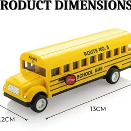 centy TMP School Bus toy ||Opeanable Doors||Pull-Back Action|| ABS Plastic || Kids Toy image 3