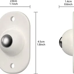 lellow Self Adhesive Kitchen Appliance Wheels - 360 D Rotating Universal Slider Pulley Swivel Furniture Caster image 5