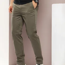 dillinger Men Slim Fit Multicolor, Grey Pure Cotton Trousers-picture-16