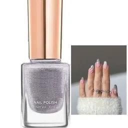 HD Shine Color Nail Polish.. shimmer silver-image-0